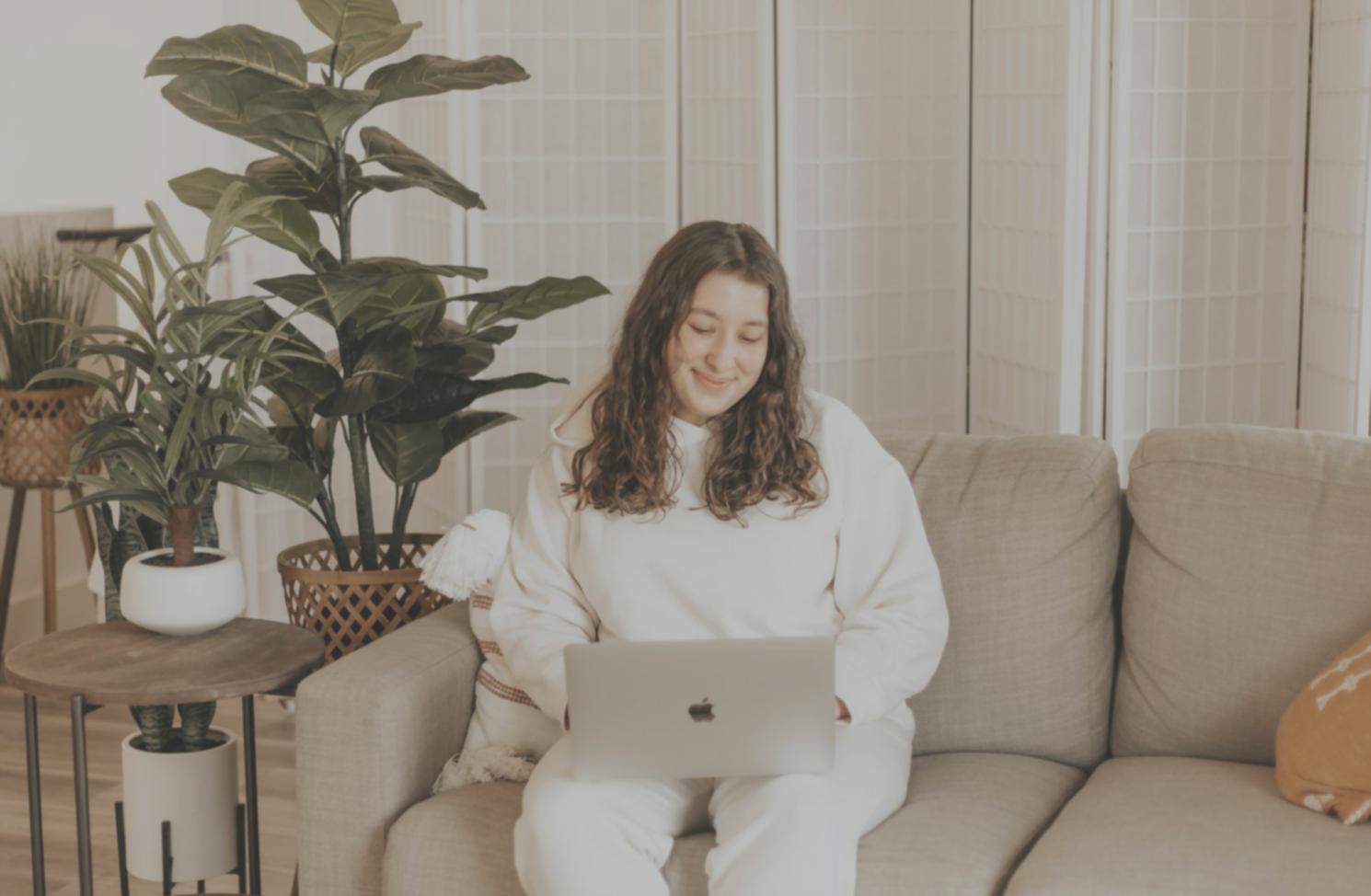 Student analyzing financial reports and business metrics during practical training session